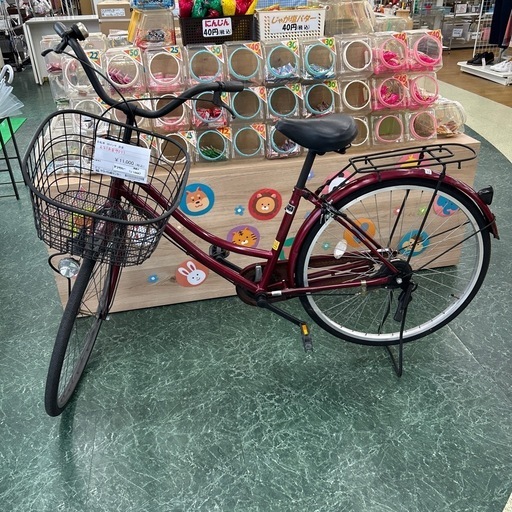 リユースのサカイ東金店 自転車 26インチ 赤紫 TJ14447