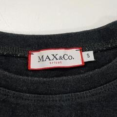 0905-030 MA&CO. 黒 ハートロゴ 半袖 Tシャツの画像