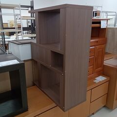 ★リユースのサカイ日立店★HJ7648  棚 ダークブラウン H93×D29.5×W69.5 クリーニング済み の画像