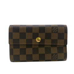 ルイヴィトン LOUIS VUITTON 三つ折り財布 ダミエ ポルトフォイユ アレクサンドラ コンパクトウォレット N63067 ブラウンの画像