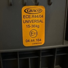 GRACO　チャイルドシート シートベルト式の画像