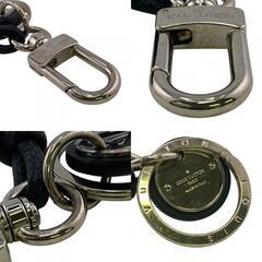 ルイヴィトン LOUIS VUITTON キーホルダー ダミエ・グラフィット キーホルダー・レザーロープ M67224 ブラックの画像