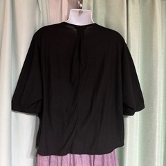 1459.RagOut VネックTシャツ M 黒⭐︎の画像