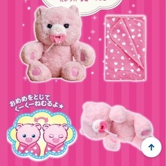 抱っこして寝るン★ねこ&くまの画像
