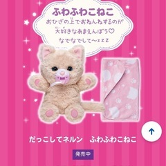 抱っこして寝るン★ねこ&くまの画像