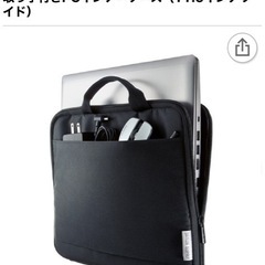 持ち運びや出し入れに便利な取っ手付きのスリムインナーケース。三辺オープンタイプ。11.6インチワイド対応。ブラック。 IN-GH11BKの画像