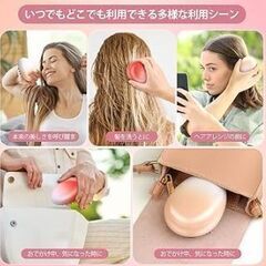 【全国発送のみ可】【新品】デタングリングブラシ ヘアブラシ ミニ コンパクト 業者歓迎　転売OK　倒産品　まとめ売り　ネット商材　アマゾン引き上げ商品　メルカリ　副業の画像