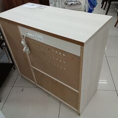 ★リユースのサカイ日立店★HJ7653 ぼん家具 レンジ台 ホワイト H83×D40×W88 クリーニング済み の画像