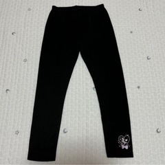 しまむら 裏起毛 レギンス 130cm 2点セットの画像