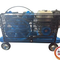 【保管品・試運転のみ】 meiji 明治 GE-22DS エアーコンプレッサ コンプレッサー タンク容量10L 原動機定格出力3ps 制御圧力0.59-0.69MPa 中古 【ハンズクラフト沖縄豊見城店】の画像
