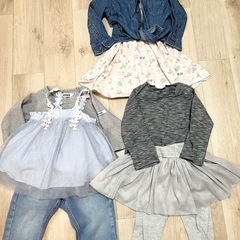 90 子供服　まとめ売り　5点　トップス　シャツ　パンツの画像