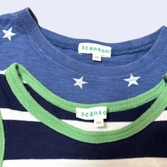 110cm 子供服 キッズ 男の子 3can4on トップス Tシャツ タンクトップ 2枚セットの画像