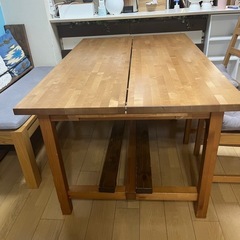IKEA伸縮ダイニングテーブルセット締切9月22日　　　　[９月23〜28日までに取りに来てくれる方]の画像