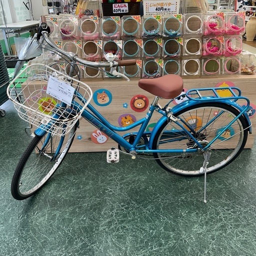 リユースのサカイ東金店 自転車 24インチ 青 ※サビあり TJ14453