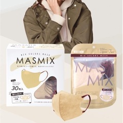 【新品未開封】不織布マスク ラテベージュの画像