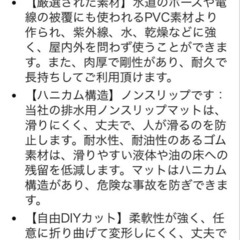 業務用滑り止めマット ゴムマット PVC 材質 吸水 ノンスリップの画像