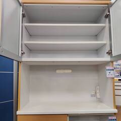 【愛品倶楽部柏店】展望 2枚扉キッチンボード 幅90cm モイスが二ヶ所についています！の画像