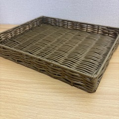 ラタン風バスケット　カゴ　ディスプレイ用品の画像