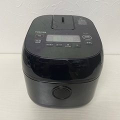 f●■TOSHIBA東芝・IHジャー炊飯器3合炊き【RC-5XT ブラック】備長炭ダイヤモンド釜 2023年製の画像