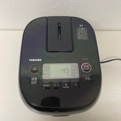 f●■TOSHIBA東芝・IHジャー炊飯器3合炊き【RC-5XT ブラック】備長炭ダイヤモンド釜 2023年製の画像