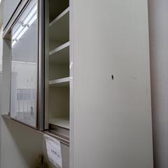 リユースのサカイ太田店★ジモティ割あり★ 綾野製作所 レンジボード ホワイト H237×D48.5×W120 クリーニング済み OJ10869の画像