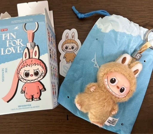 POPMART ラブブイニシャル S PIN FOR LOVE ラブブ イニシャル キーリング 【S】 ラブブ イニシャル