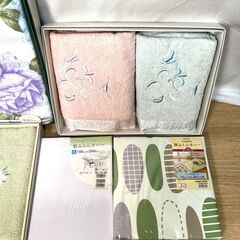 【B217】未使用/長期保管品/シーツ/タオルケット/バスタオル/タオルなど/まとめ売り/箱付き/現状品の画像