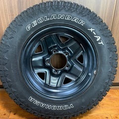 スズキ JB64 ジムニー 純正スチール 白　GEOLANDER 195R16C タイヤ ホイール 4本SETの画像