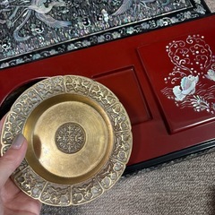 螺鈿細工　灰皿ケースの画像