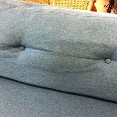 カウチソファ ファブリック ブルー ニトリ XL04 青系 布製 COUCH SOFA スツール ソファ 3人掛け 1150072 札幌 西野店の画像