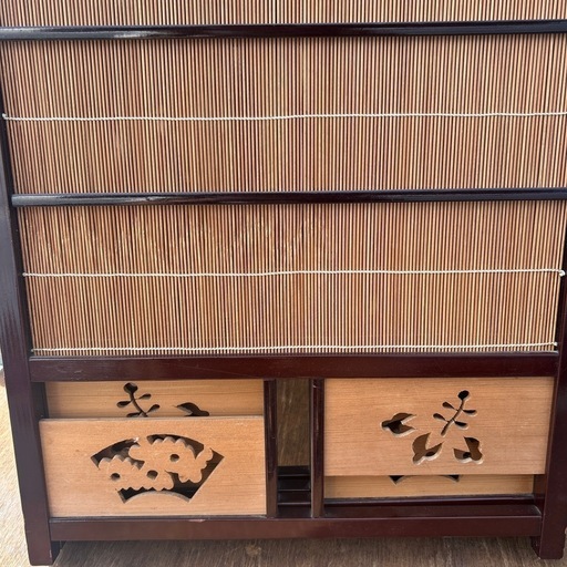 和モダン竹細工衝立 4連パーテーション屏風 和モダン竹細工衝立 4連パーテーション屏風