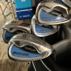 ゴルフ好きの人に注目商品🏌️‍♂️✨ MIZUNO キャディバッグ ゴルフクラブセット ドライバー用ヘッドカバー BULLET HI-CALIBER Fitway S-MIND T.301 Titanium Alloy-10.5°- Daiwa PRO MODEL.DRIVER 10.5° LOFT Advisor ドライバークラブ 12本入り 黒 グレー 青の画像