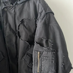 BALENCIAGA UNITY DESTROYED BOMBER JACKETの画像