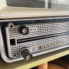 ナショナル　T14-Z2 昭和35年代頃の真空管テレビ完動品です。の画像