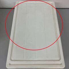 stp-3382　プラケース　別サイズ　2個セット　オフホワイト　クリアカラー　収納ケース　透明　プラスチック製　押入れ収納　収納ボックス　収納　押入れ　引き出し　隙間収納　スキマ収納の画像