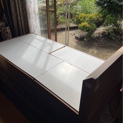 ニトリ シングルベッド 引出し付きの画像