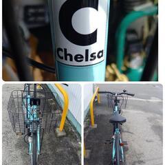 【美品】2025年8月購入品 chelsa シティサイクル 26インチの画像