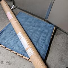 669fk萩原 ウッドカーペット ブラウン 約180X180cm 木目調 撥水・消臭・抗菌 滑り止めシート付き 「ニオクリン」 y090504fk の画像