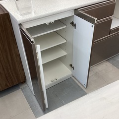 ⭐️春日市⭐️キッチンカウンター⭐️ニトリ⭐️NITORI⭐️アルミナ2⭐️メラミン天板⭐️シルバー⭐️定価59,990円⭐️No1950の画像