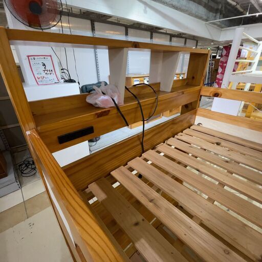 2段ﾍﾞｯﾄﾞ※ﾊｼｺﾞなし(No:1237754)※木ﾀﾞﾎﾞ/手すり2個不足