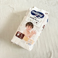 【パンツ Lサイズ】ナチュラルムーニーマン オーガニックコットン オムツ (9~14kg) 36枚×4袋セットの画像