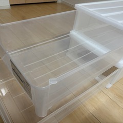 【美品】ニトリ押入れケース2ケの画像
