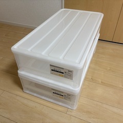 【美品】ニトリ押入れケース2ケの画像