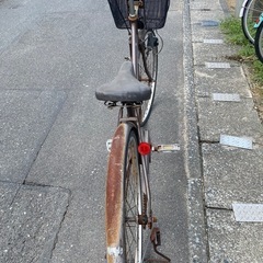 ボロい自転車の画像