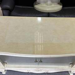 イタリア家具 ヨーロッパ家具 Saltarelli Mobili サルタレッリモビリ 白家具 テレビ台、Used/キレイの画像