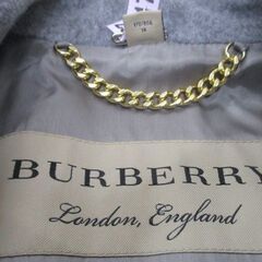 【ジャングルジャングル岸和田和泉インター】Burberry コート レディース グレー 和泉市 堺市 岸和田市 泉大津市 高石市 泉北郡熊取町の画像