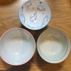 【まとめ売り】お茶碗セット 花柄 いるかの画像