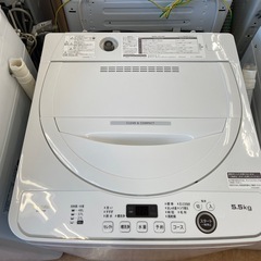 SHARP   全自動洗濯機  　2022年製　5.5kgの画像