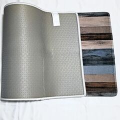 未使用 キッチンマット ミックスウッド模様 フロアマットの画像