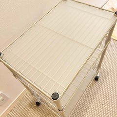 スチールラック　ワゴン　キャスター付きの画像